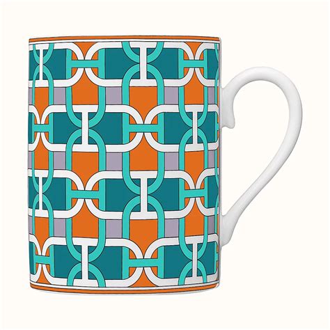 hermes tie set mugs|hermes dinnerware sets.